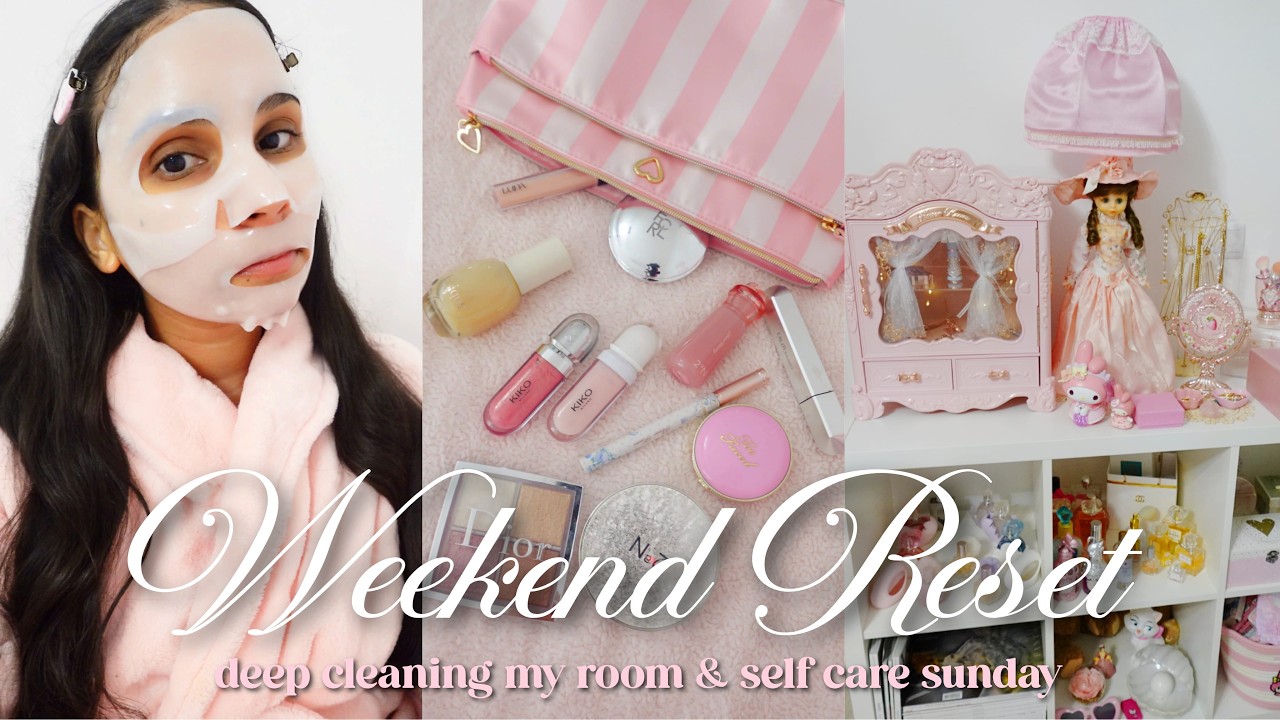 WEEKEND RESET VLOG 🌸 cleaning, self care sunday, & shopping haul!