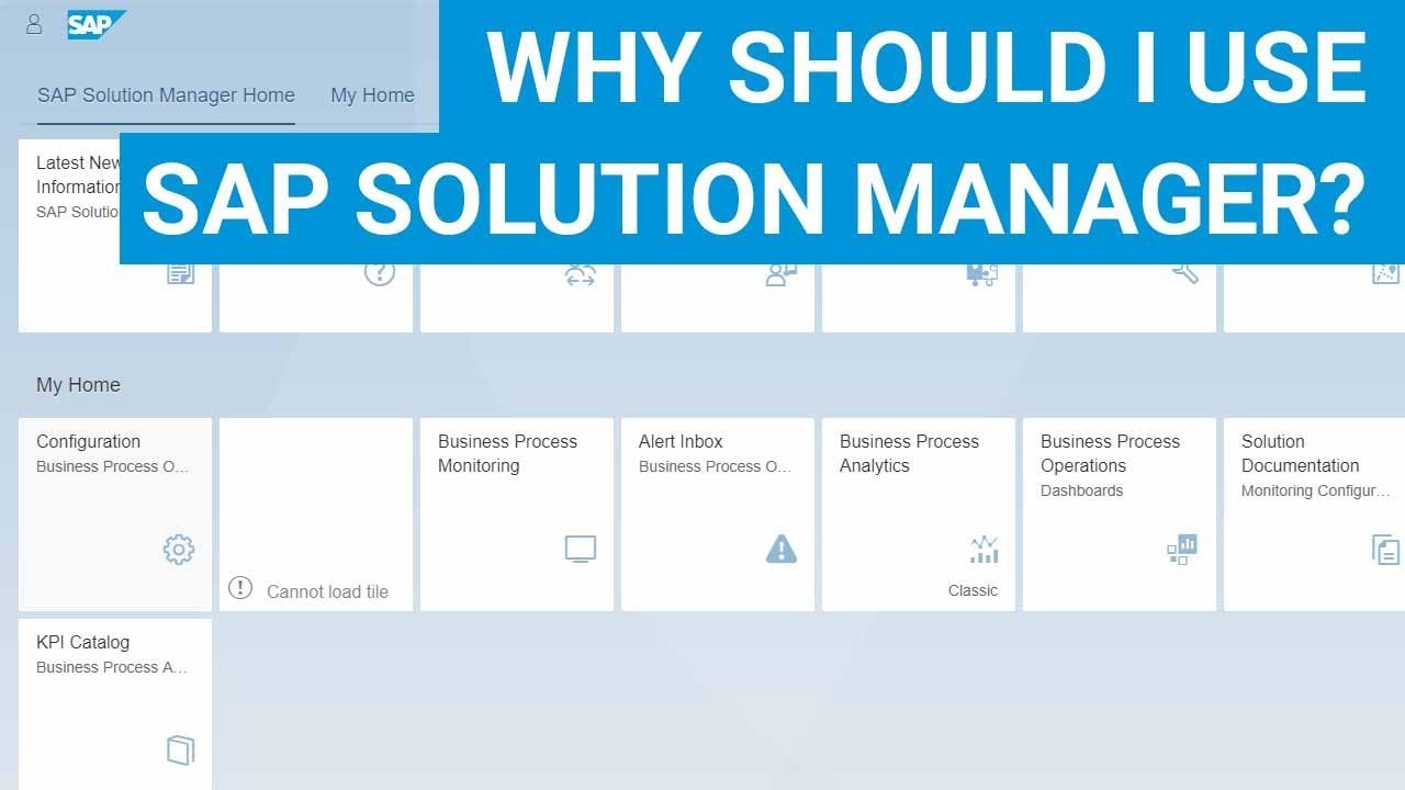 Why should I use SAP Solution Manager? Where's the value?