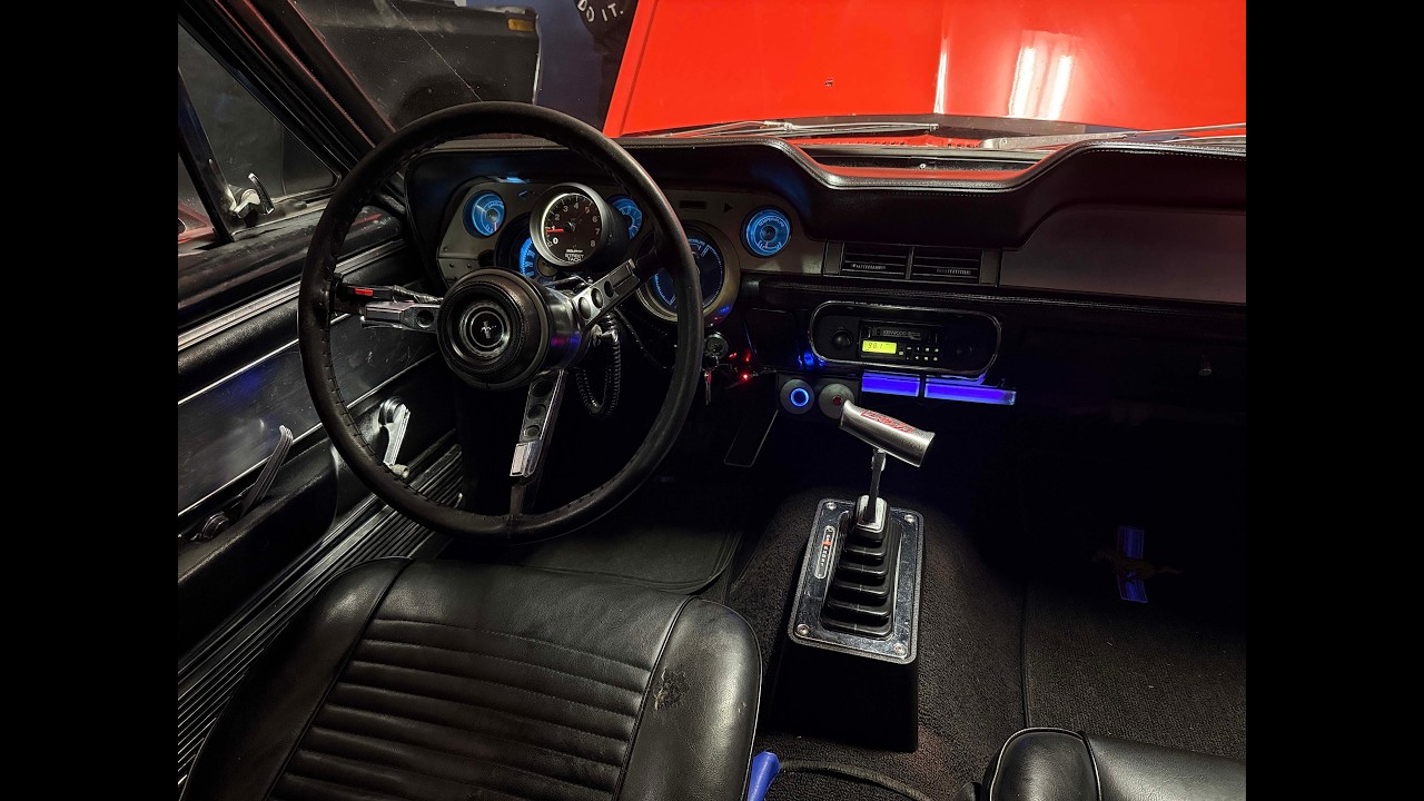 1967 Mustang Cold Start, Idle, and Hard Revving - Cockpit View