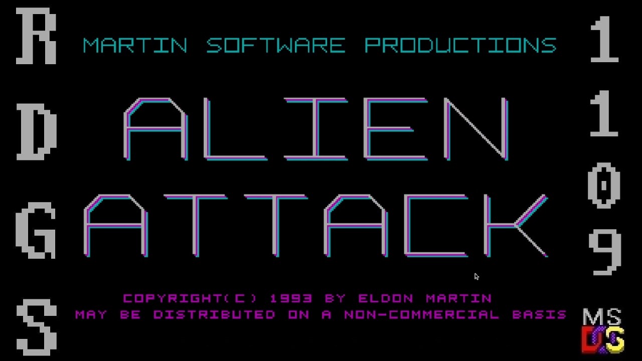 Random DOS Game Show #1109: ALIEN ATTACK (1994)