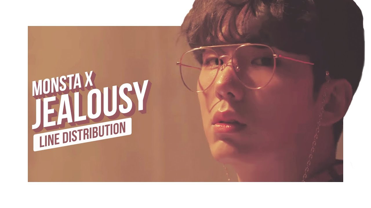 MONSTA X - JEALOUSY Line Distribution (Color Coded) | 몬스타엑스 - 젤러시