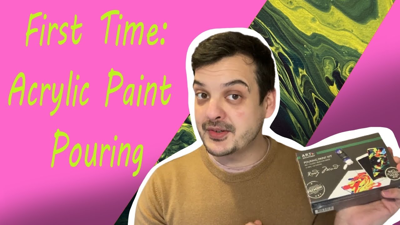 First Time Acrylic Paint Pouring