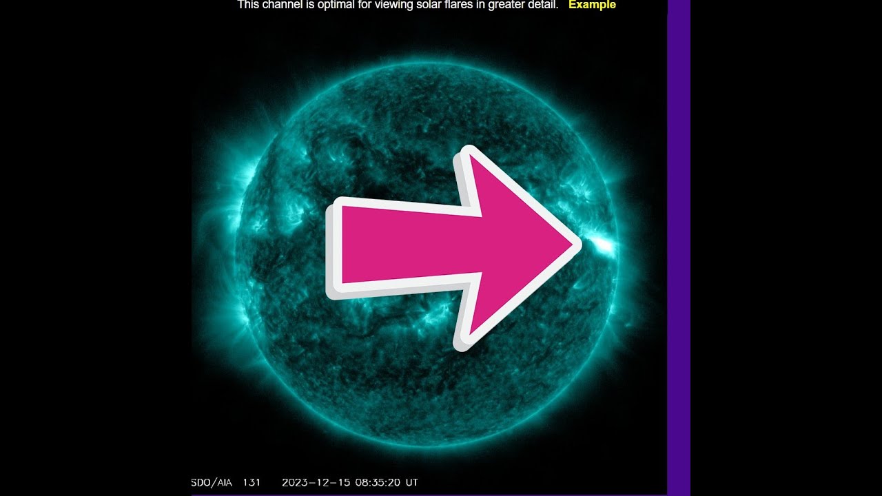 Another Major Solar Flare. M 6.9 Friday morning. 12/15/2023