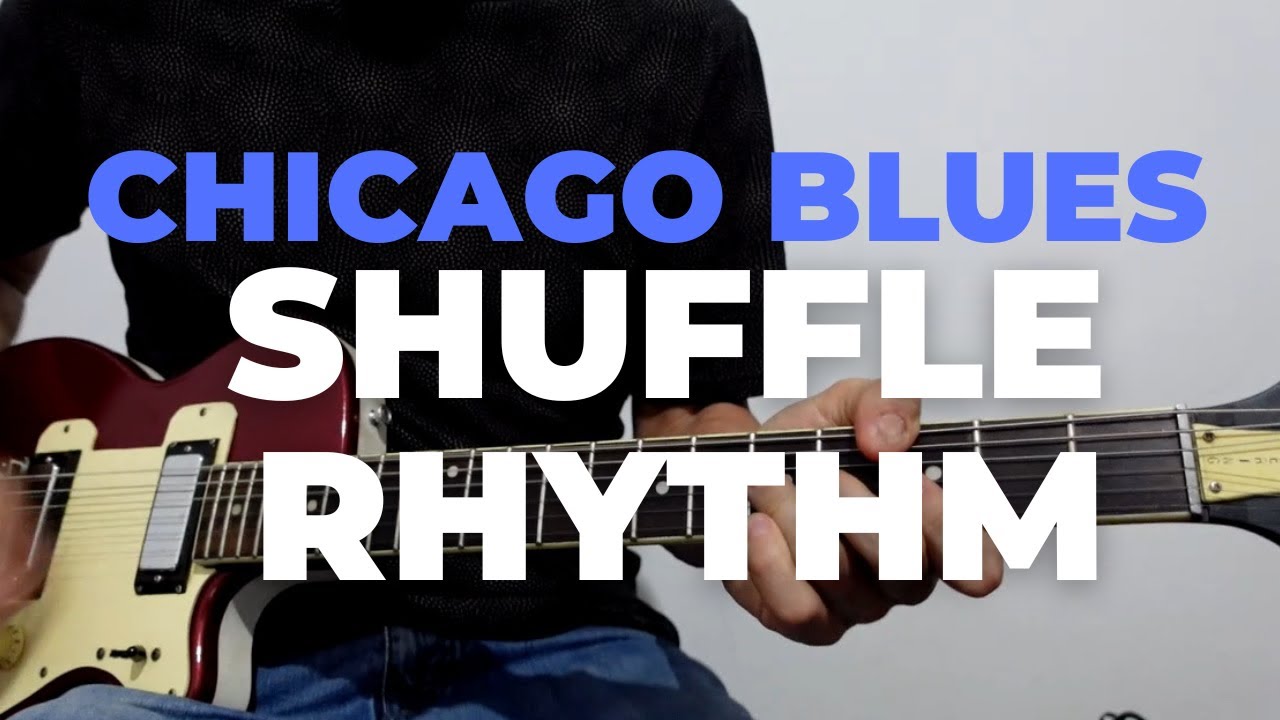 Blues rhythm guitar lesson | 12 bar Chicago blues shuffle groove