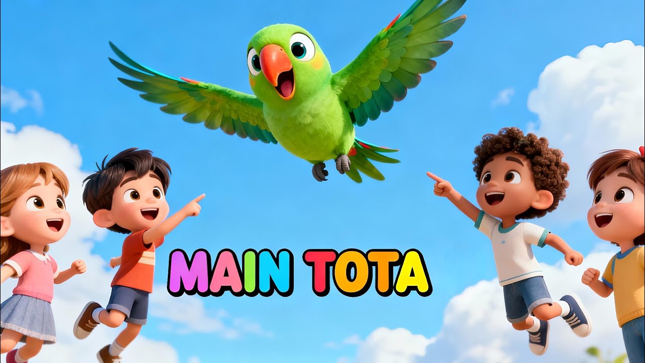 Main Tota Hindi Rhymes | मैं तोता मैं तोता | KIDS rhymes | Bhavsagar OFFICIAL