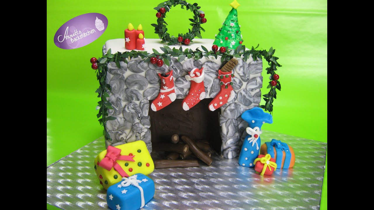 3 D Weihnachtstorte   Motivtorte   Fondanttorte - Foodadventskalender # 02