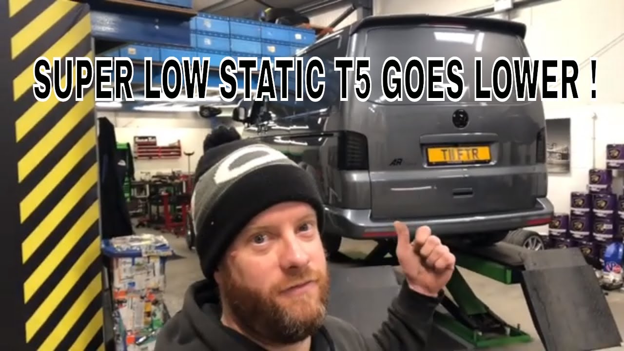 ** IS IT STILL DRIVABLE ?  **     VW T5 GOES SUPER LOW ON GEPFEFFERT KW V3 COILOVERS STATIC T5