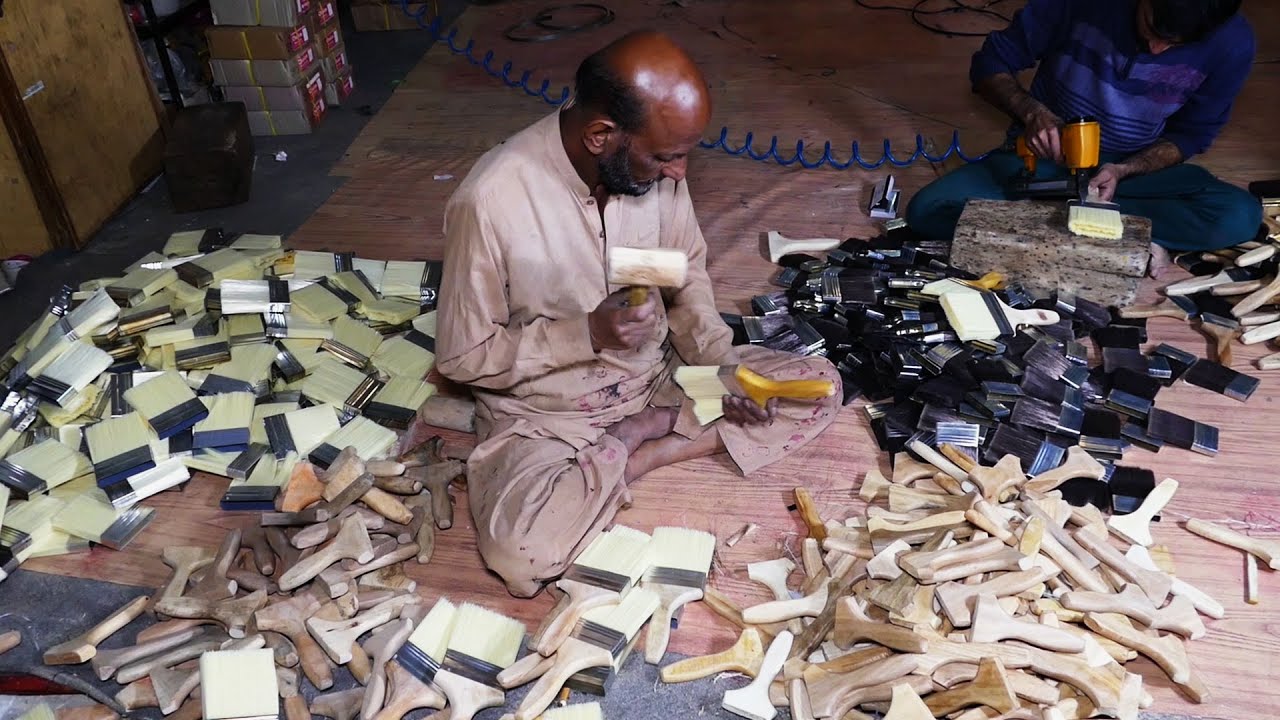 How It's Made Paint Brushes | Whitewash Brushes Production Process