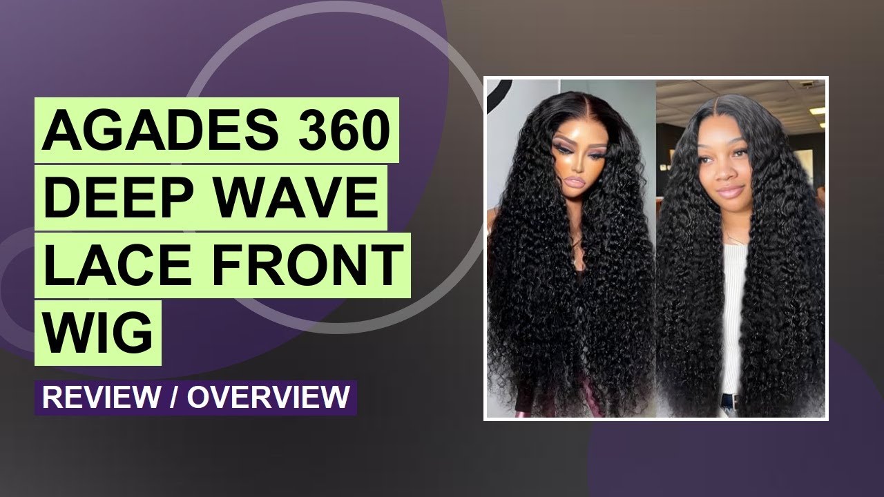 AGADES 360 Deep Wave Lace Front Wig Review – Natural Look & Tangle-Free!