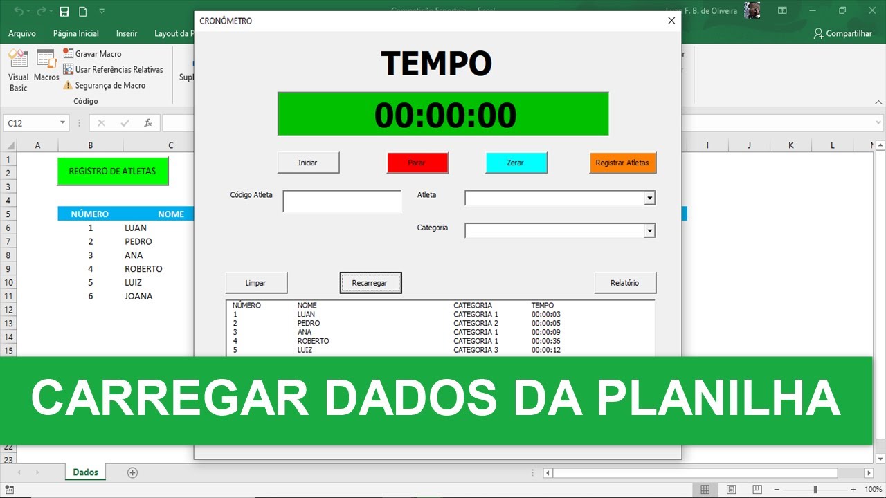 Filtro de Texto em Listbox Vba - Planilha De Competi&ccedil;&atilde;o Esportiva - Aula 10