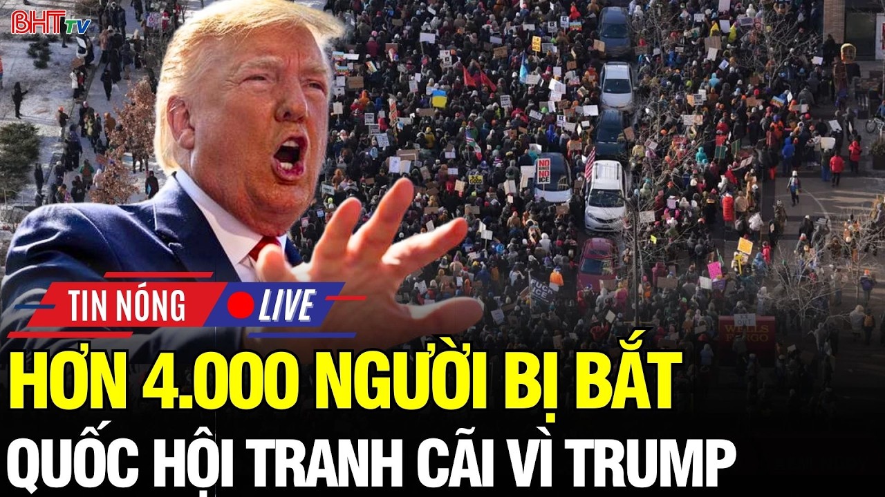 🔴NÓNG: Bắt 4.000 người ở Minneapolis rồi bất ngờ dừng lại! Ông Trump khiến Quốc hội tranh cãi dữ dội