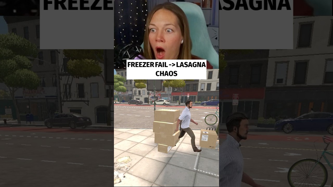 Supermarket Sim: Lasagna Freezer FAIL | Cozy Chaos Garfield Vibes