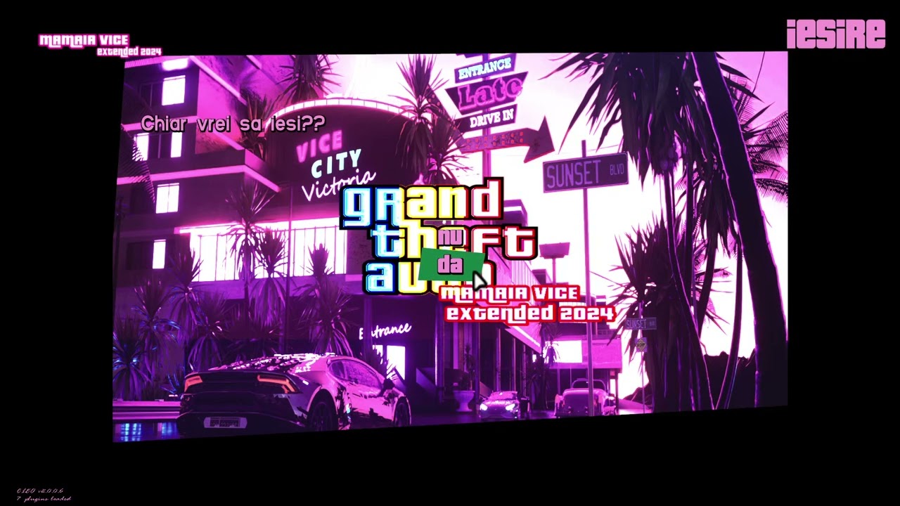 TUTORIAL INSTALARE GTA MAMAIA VICE EXTENDED + MODURI OPTIONALE , SAVEGAME-URI , REZOLUTIE