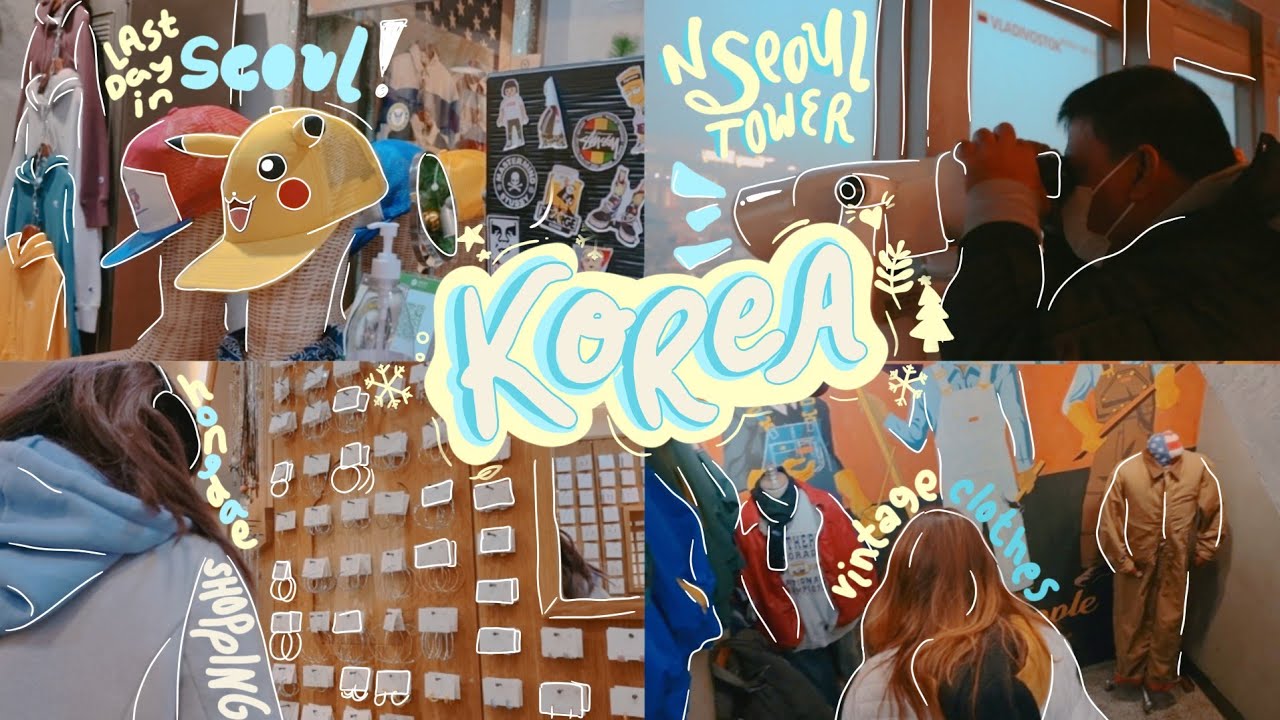 🇰🇷 korea vlog ep. 3 | underground myeongdong center, hiking to n seoul tower, shopping at hongdae