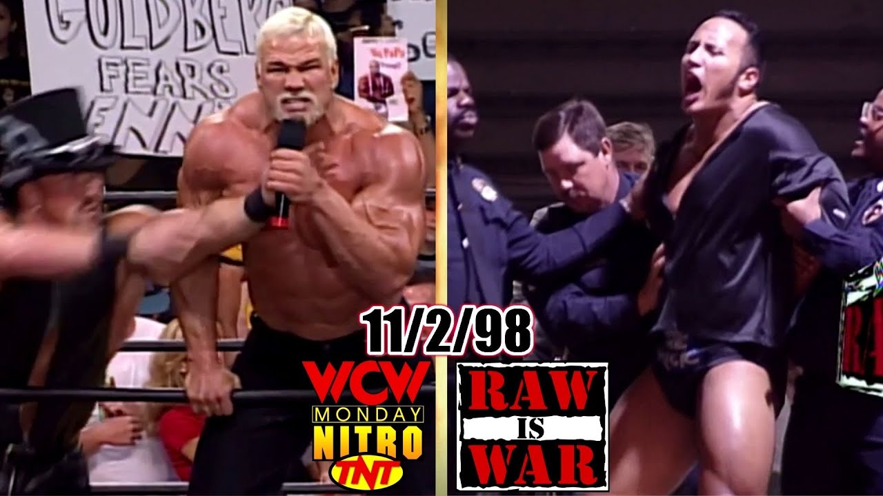 WWF RAW vs. WCW Nitro - November 2, 1998 Full Breakdown - McMahon-Peoples Champion - Steiner Rampage