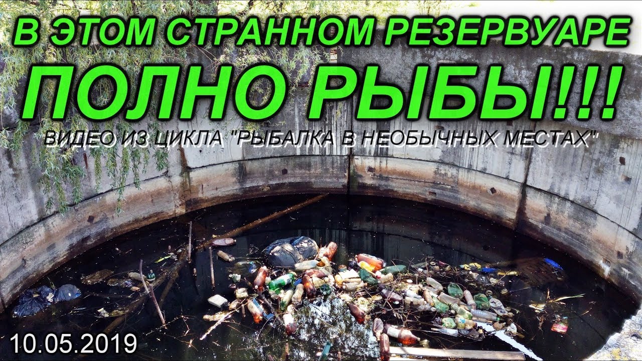 В ЭТОМ СТРАННОМ РЕЗЕРВУАРЕ ПОЛНО РЫБЫ!!! видео из цикла 
