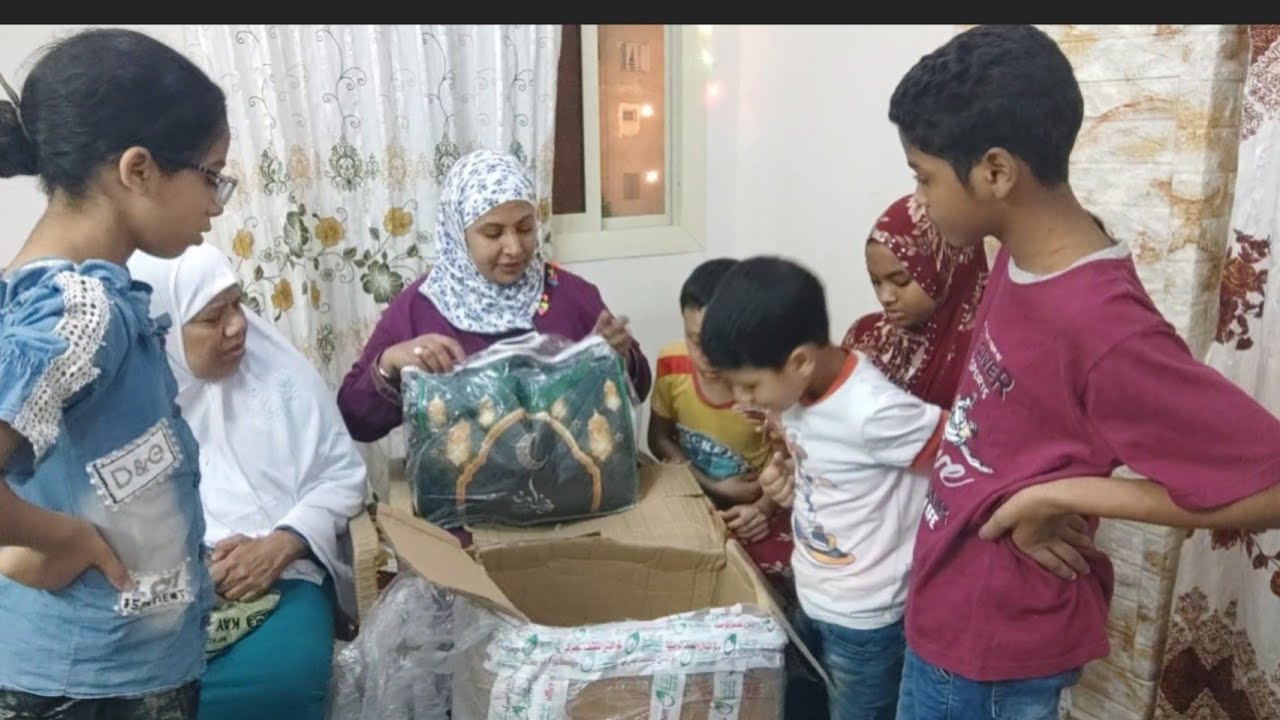 اجمل واكبر هديه من السعوديه 🇸🇦الكرتونه التانيه اتفاجات من الافيها🤗🤭
