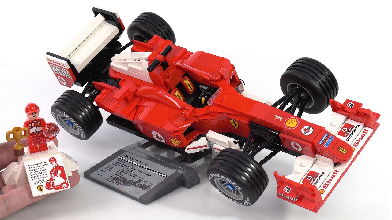 LEGO Icons Ferrari F2004 & Michael Schumacher review! F1 royalty given respect #NotSponsored 11375