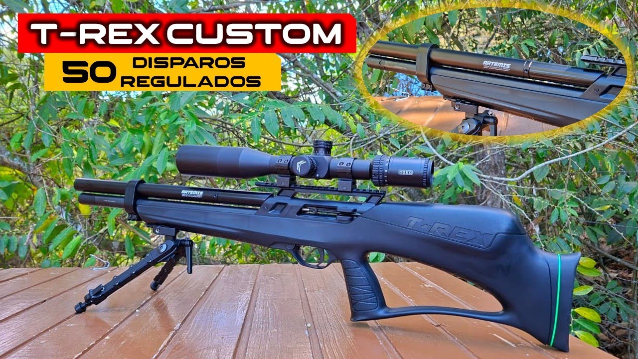 T REX BULLPUP CUSTOM COM 50 DISPAROS REGULADOS - SAIBA TUDO EU EU FIZ NESTA CARABINA PCP