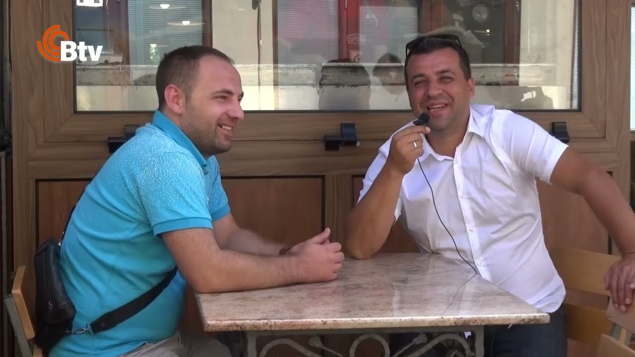 Üsküp çarşısında Enes İbishi ile kısa sohbet
