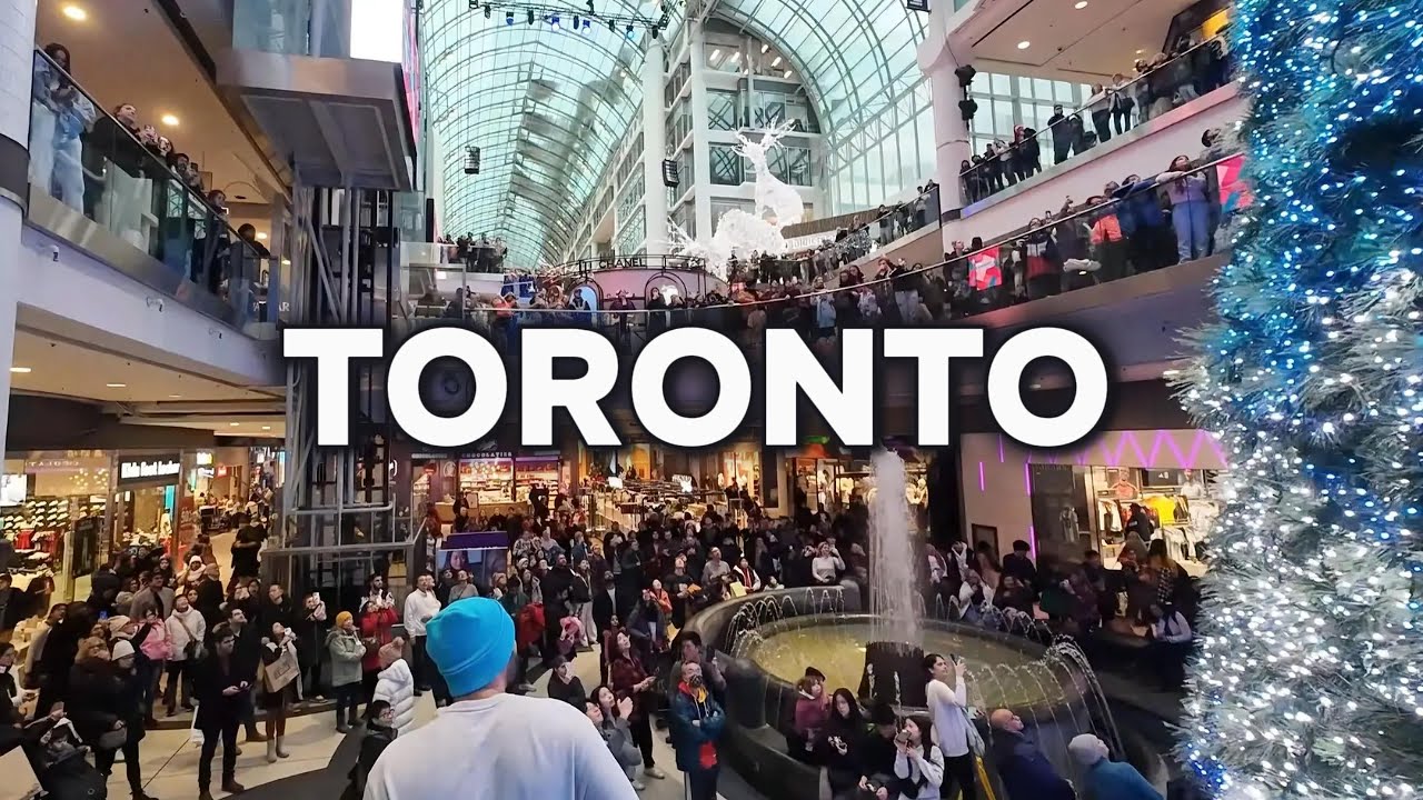 🇨🇦 Inside Toronto Eaton Centre 🛍️ | Downtown Shopping Mall