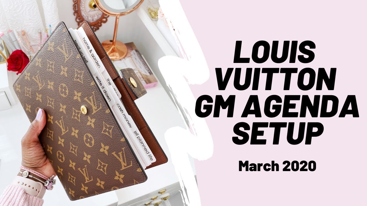 Louis Vuitton Agenda GM Setup / March 2020
