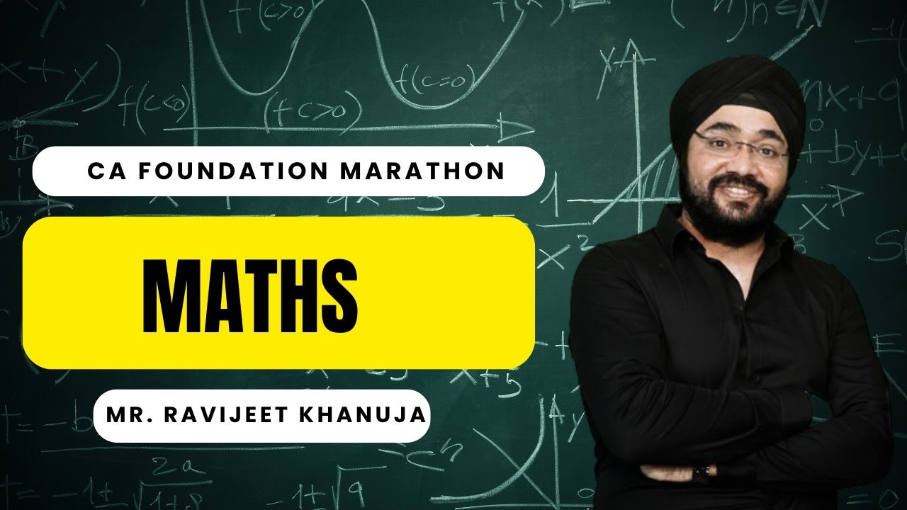 CA FOUNDATION JANUARY 2026 MARATHON MATH'S 