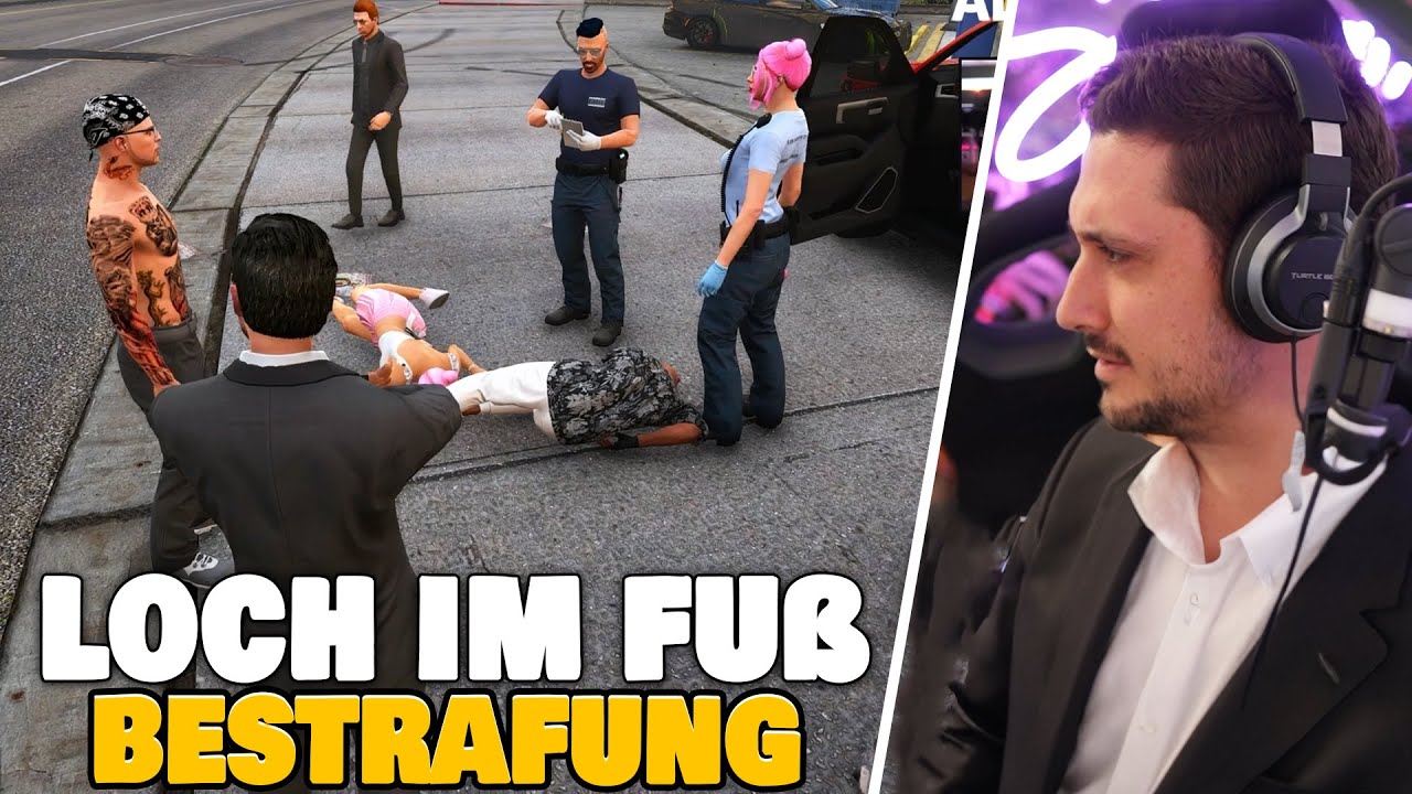 Die Bestrafung endet mit einem Loch im Fuß | GTA 5 RP