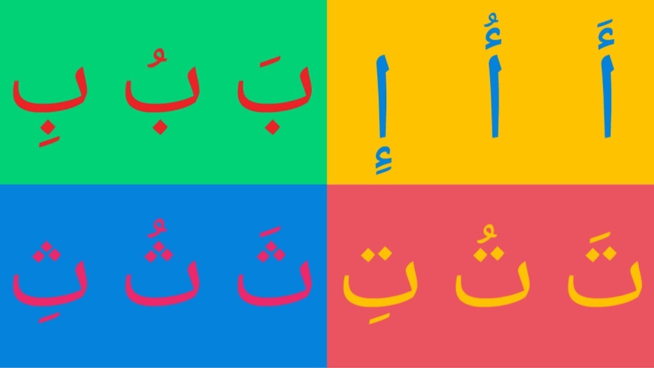 أنشودة الحروف العربية بالحركات آ أو إي - Arabic alphabet song