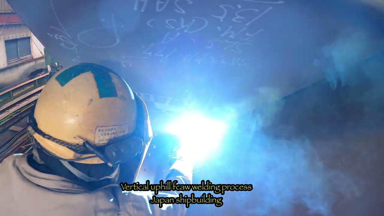 FULLWELDING VERTICAL UPHILL SHIPBUILDING COMPANY JAPAN #japan #shipyard 