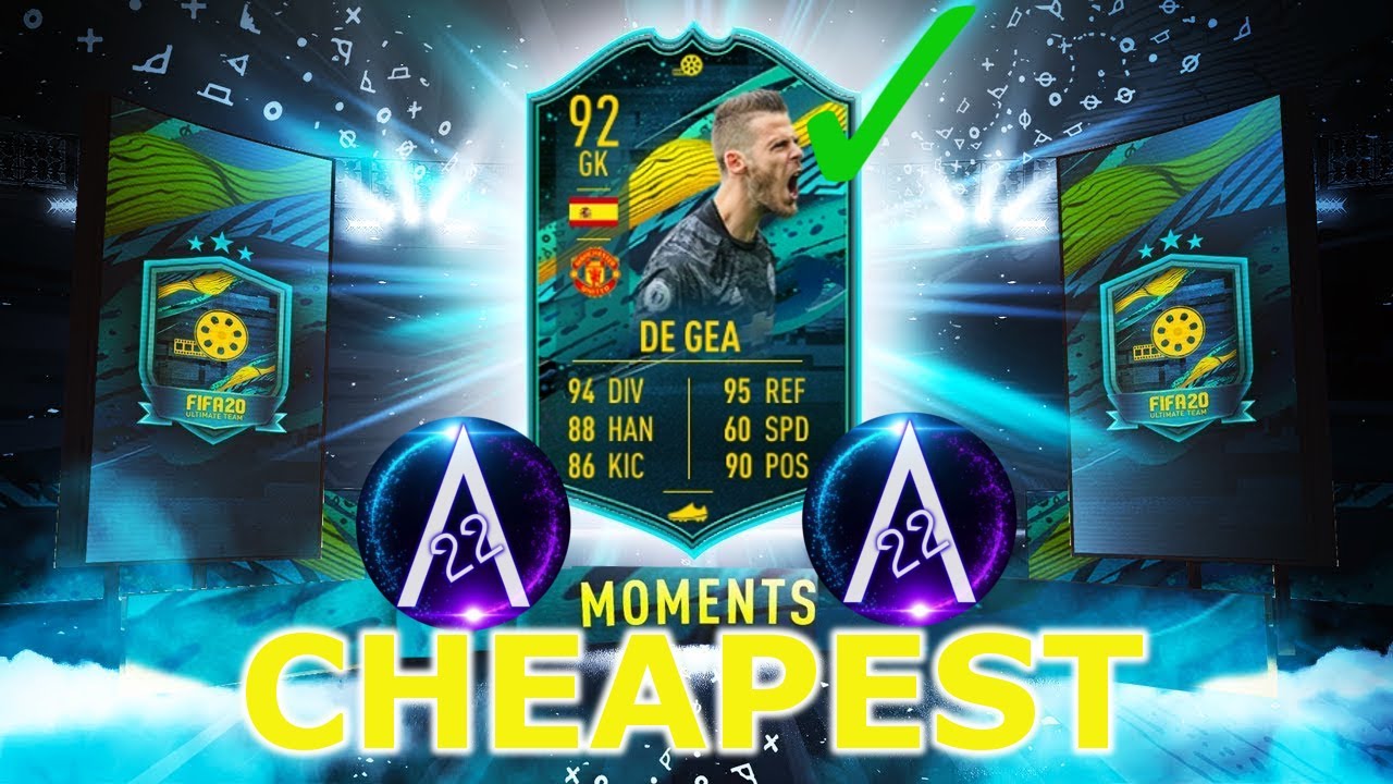 Player Moments David de Gea SBC Cheapest Solution!!