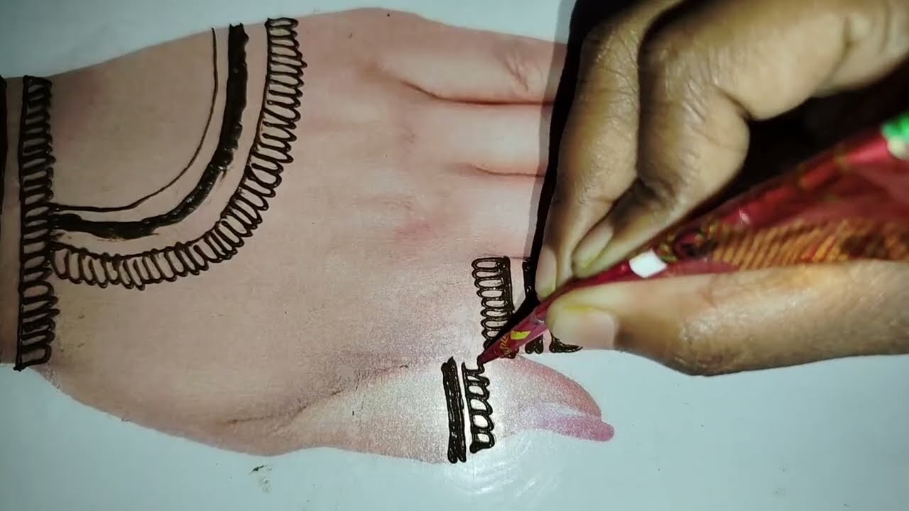 Very Beautiful mehndi design back hand|Easy mehandi design|Mehandi ka design|Mehndi design|Mehandi