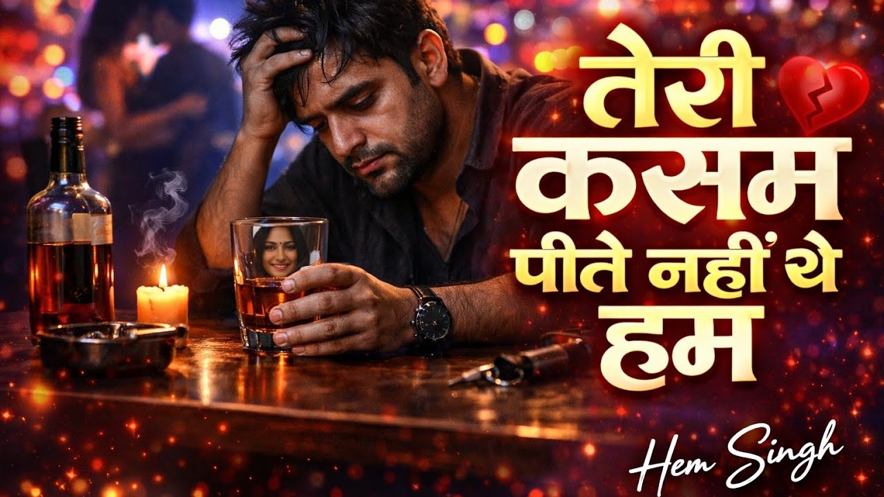 तेरी कसम पीते नहीं थे हम 💔 | Sad Breakup Song 2026 | Heart Touching Hindi Song | Hem Singh