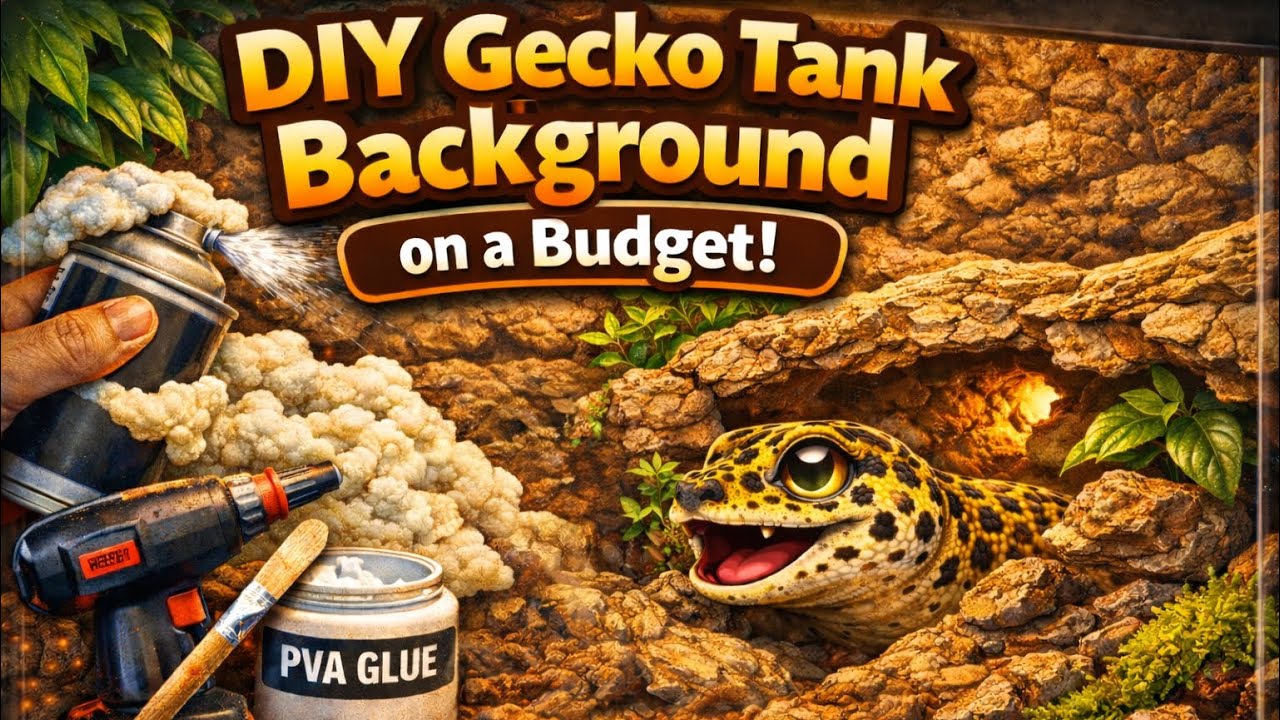Make a Realistic Gecko Tank Background on a Budget