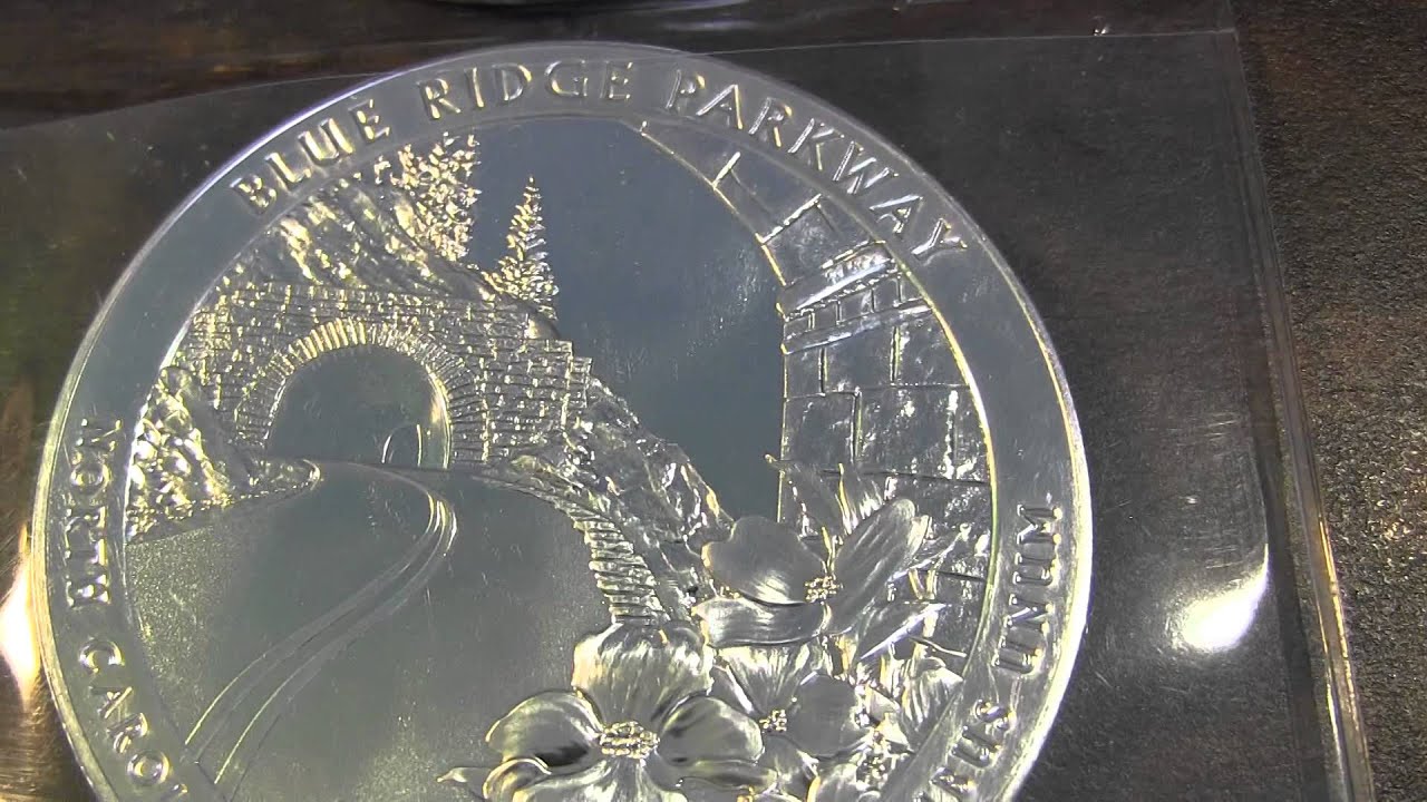2015 5 oz ATB Blue Ridge BU Coin