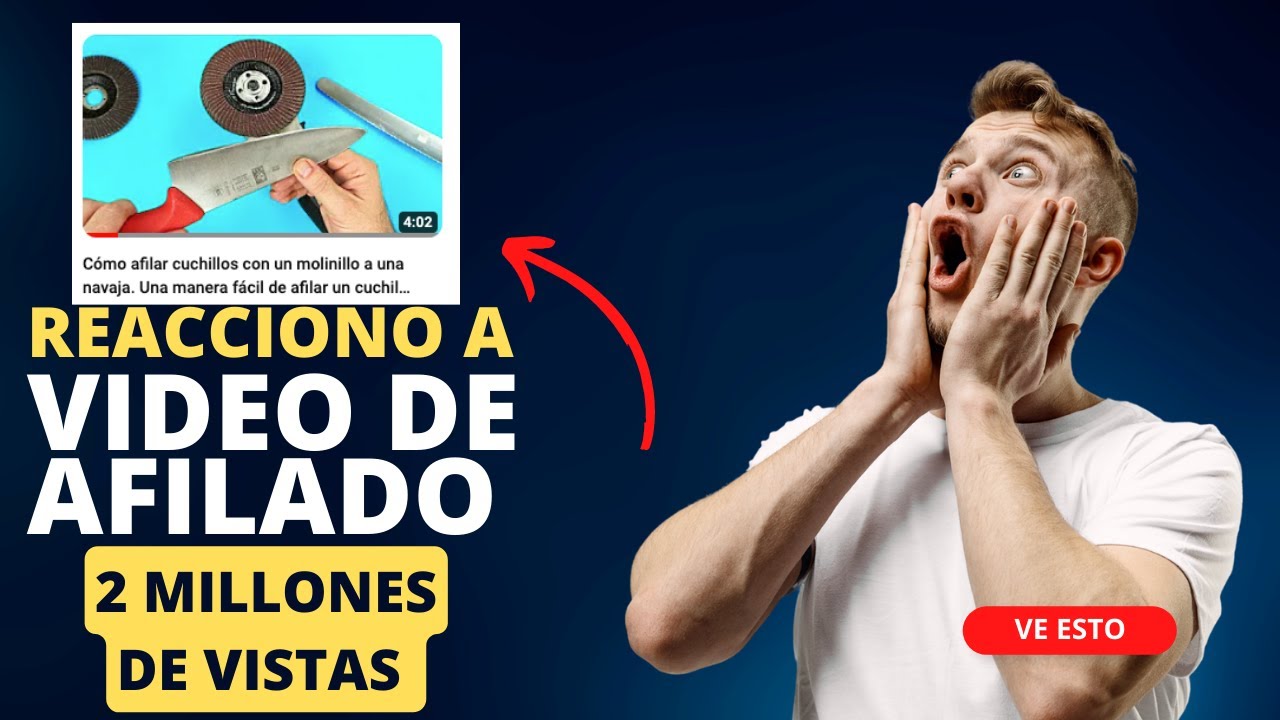 Una manera fácil de afilar un cuchillo en un min 🛑 Video Reacción