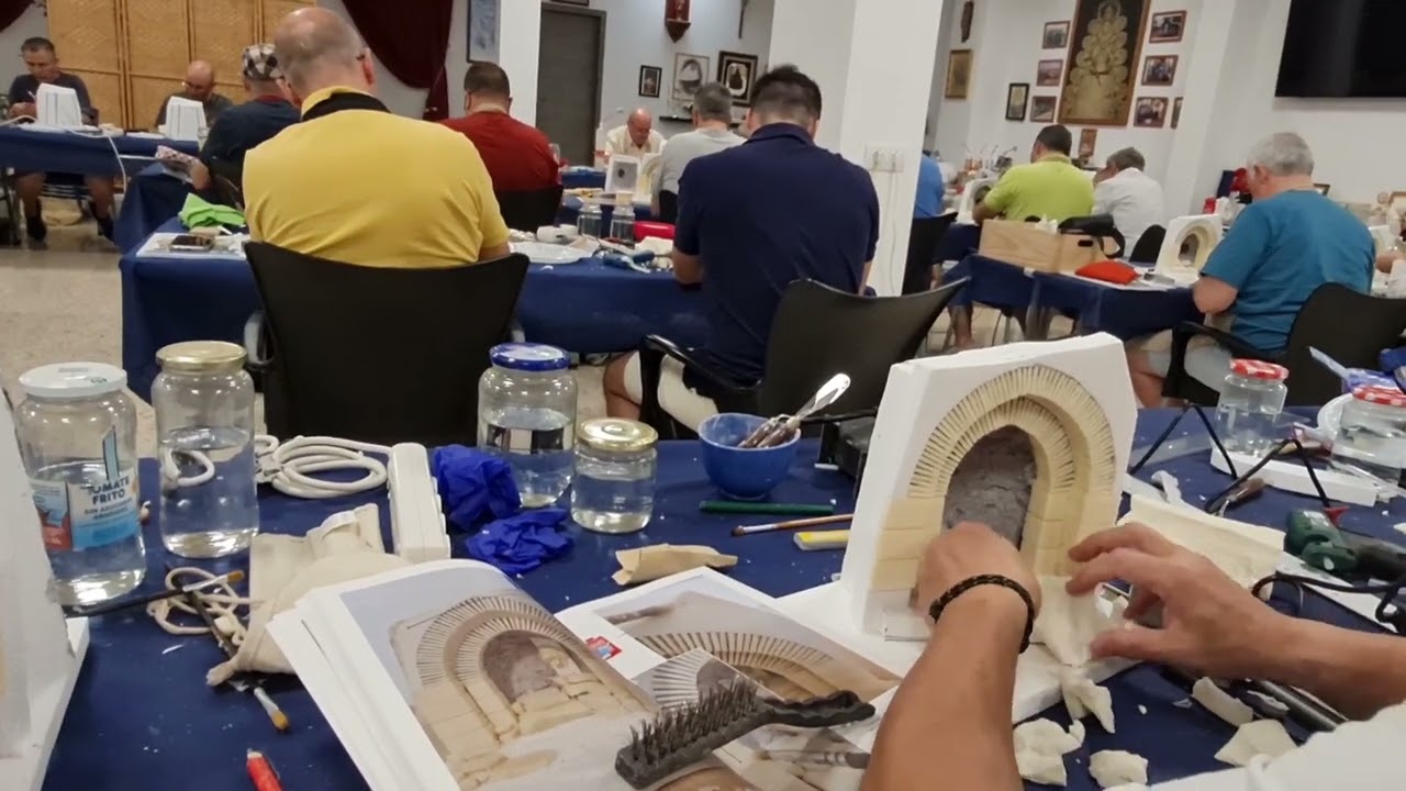 Taller de belenismo artístico impartido por Rubén Galindo . Sevilla  2022.