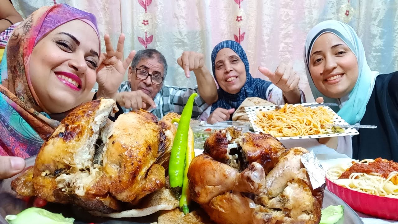 تحدي أكل فرختين مشويين بحجم كبير ٤ كيلو كانوا احلى أيام بحياتنا وإن شاء الله تتعوض