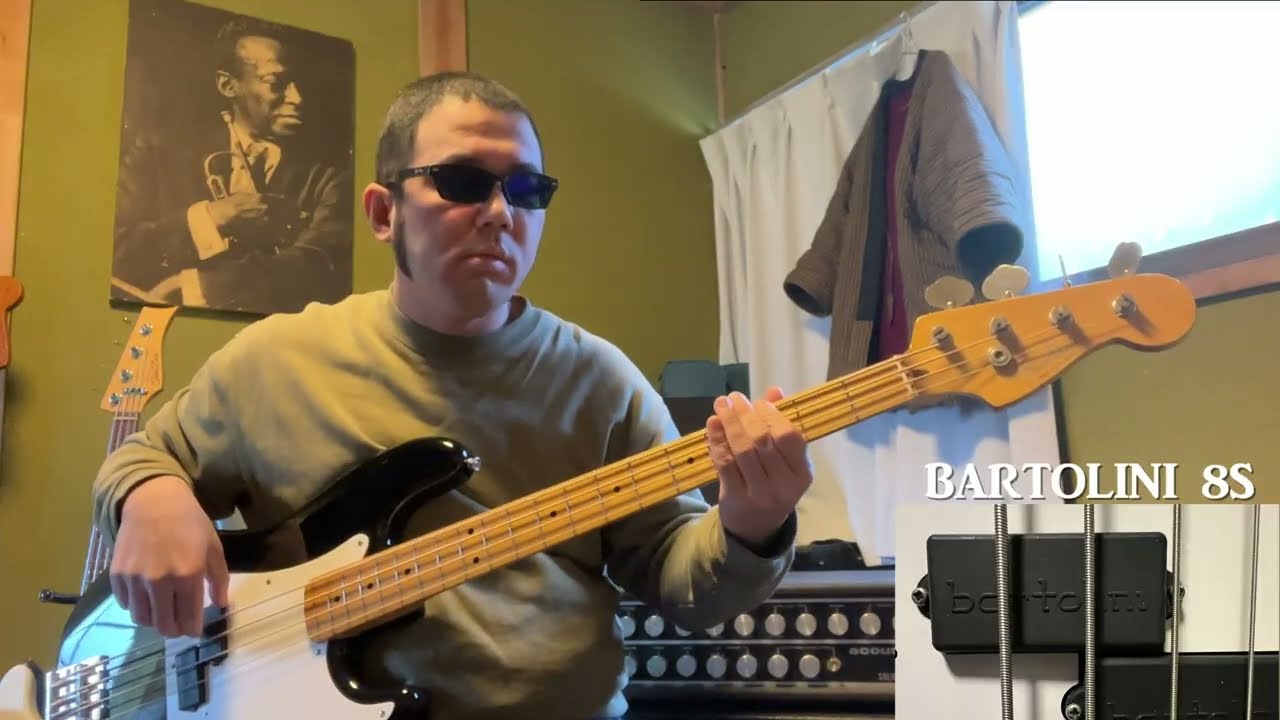 【比較】FENDER JAPAN PB57 PU交換 BARTOLINI 8S