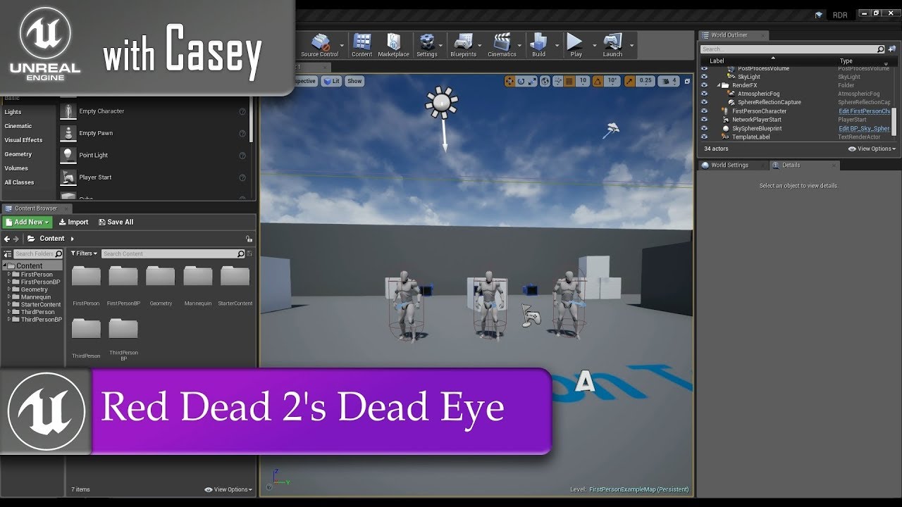 EASY UE4 Tutorial - Red Dead Redemption 2 Dead Eye