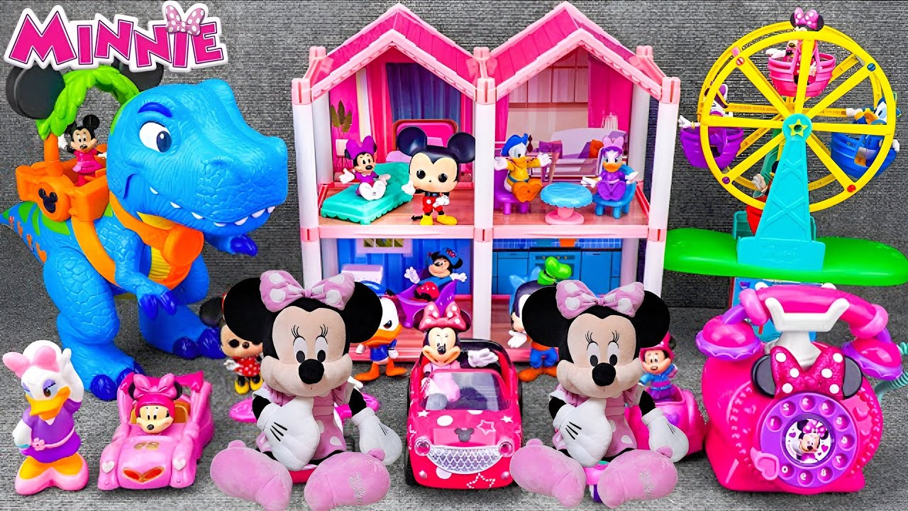 10 Minutes Satisfying with Unboxing Disney Minnie Mouse Swing Slide Playset ASMR | Review Toys