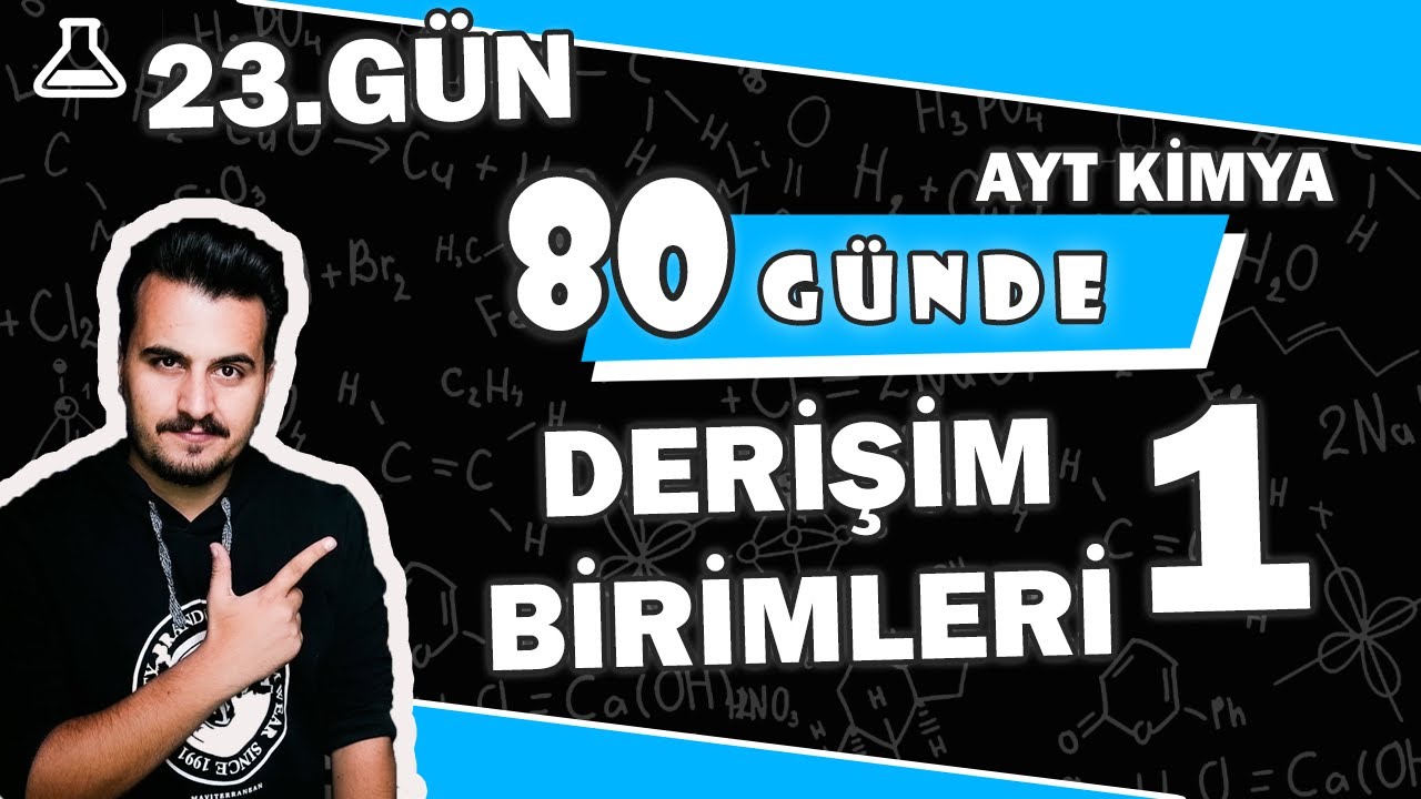 Derişim Birimleri 1  | Kütlece  ve Hacimce Yüzde Derişim |  80 Günde AYT Kimya | 23. Gün