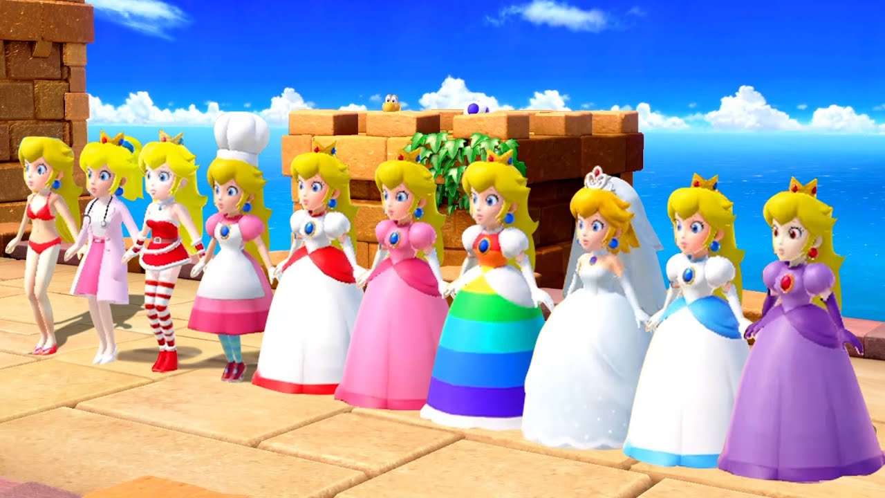【スーパーマリオパーティ】ピーチ姫のすべての特別な衣装