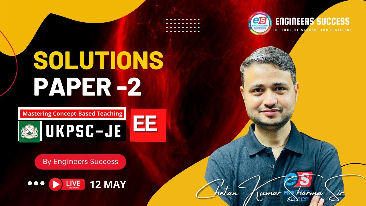 UKPSCJE (Electrical) Paper-02 Solution || Chetan Sir || UKPSCJE EE 2022 Paper Discussion | #ukpsc_je