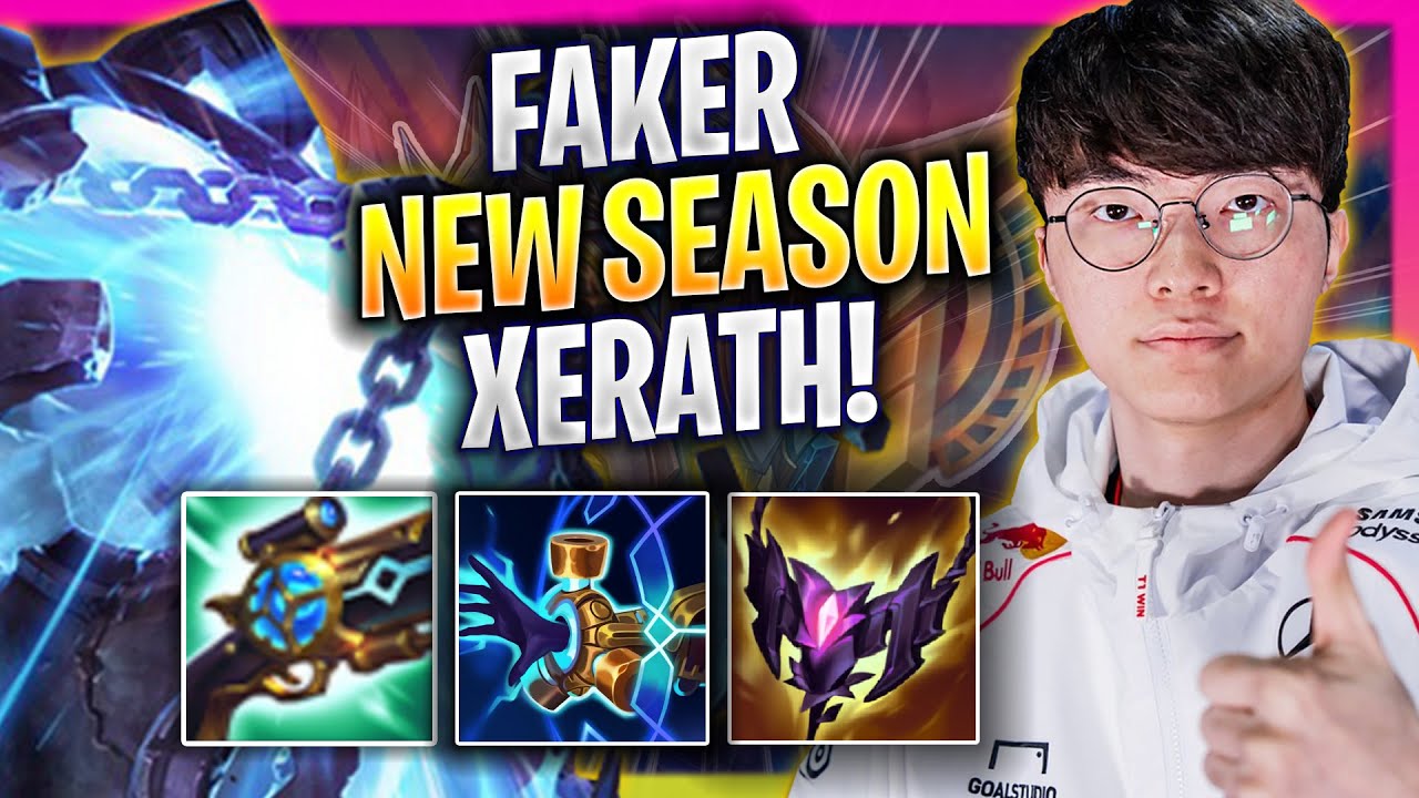 FAKER IS A BEAST WITH XERATH IN NEW SEASON! - T1 Faker Plays Xerath MID vs Qiyana! | Season 2025