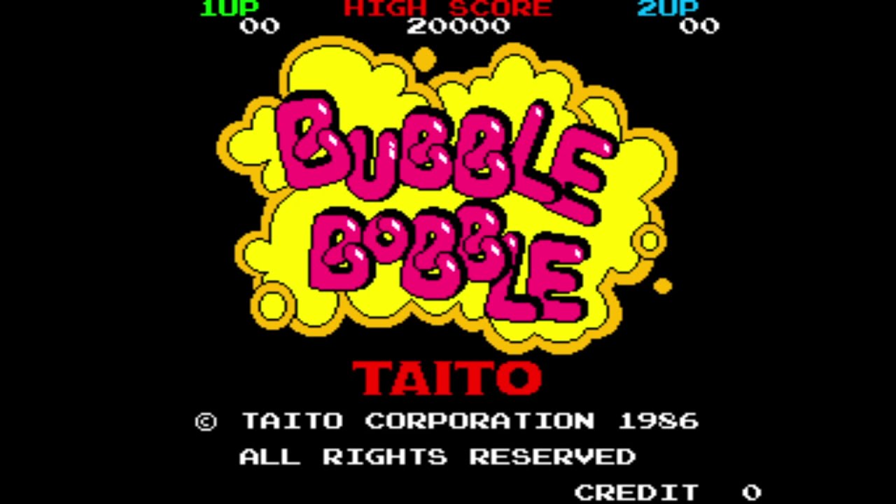 Bubble Bobble Arcade Version Intro  - 1986 - Retro Gaming