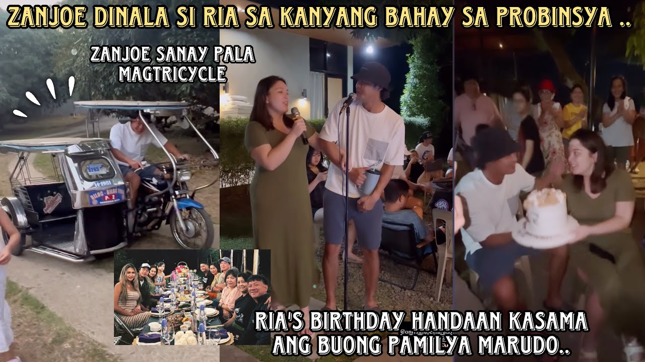 ZANJOE MARUDO DINALA SI RIA ATAYDE SA KANYANG BAHAY SA PROBINSYA ❤️ RIA'S HANDAAN WITH THE MARUDOS