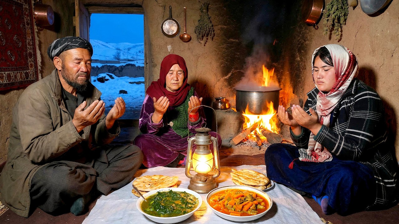 Ramadan Iftar in an Afghan Village 🌙 | Family Cooking Crispy Potato Pakoras