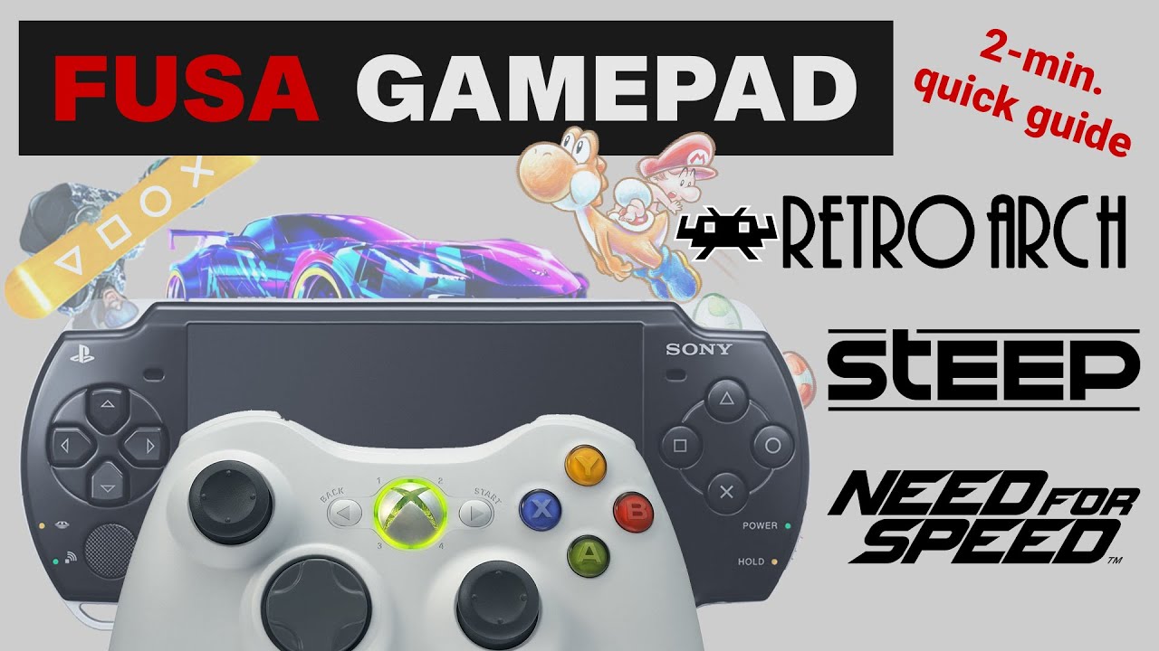 PSP | FuSa Gamepad | RetroArch | Controller Emulator | Installation Guide