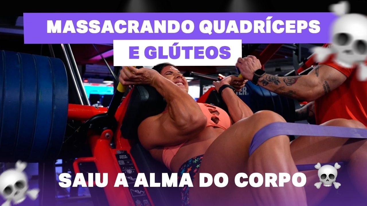 💀 TREINO BRUTAL DE QUADRÍCEPS E GLÚTEOS PARA LAVAR A ALMA DA VALLERY